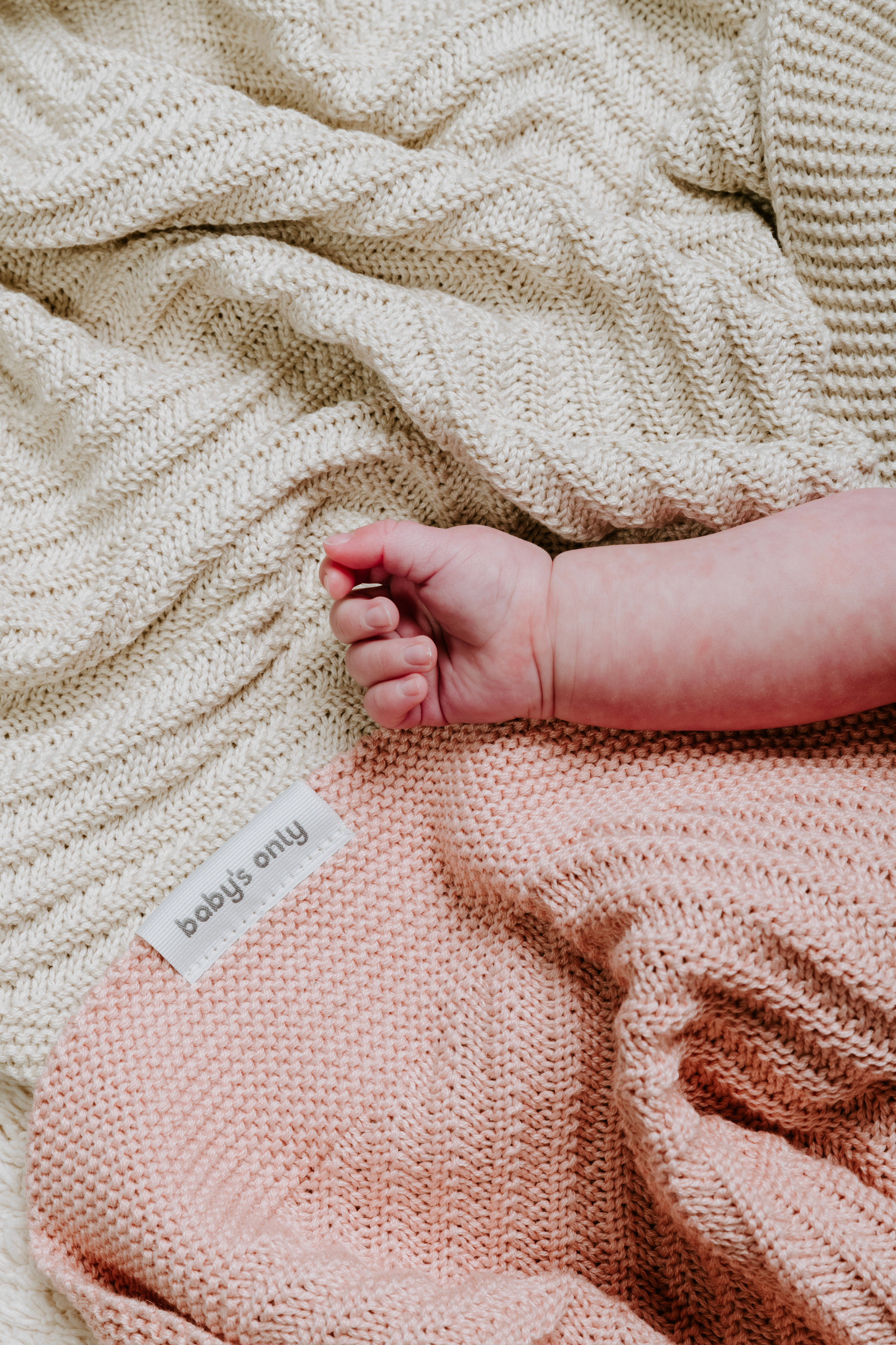 Neugeborenen Decke Grace Blush - 65x75