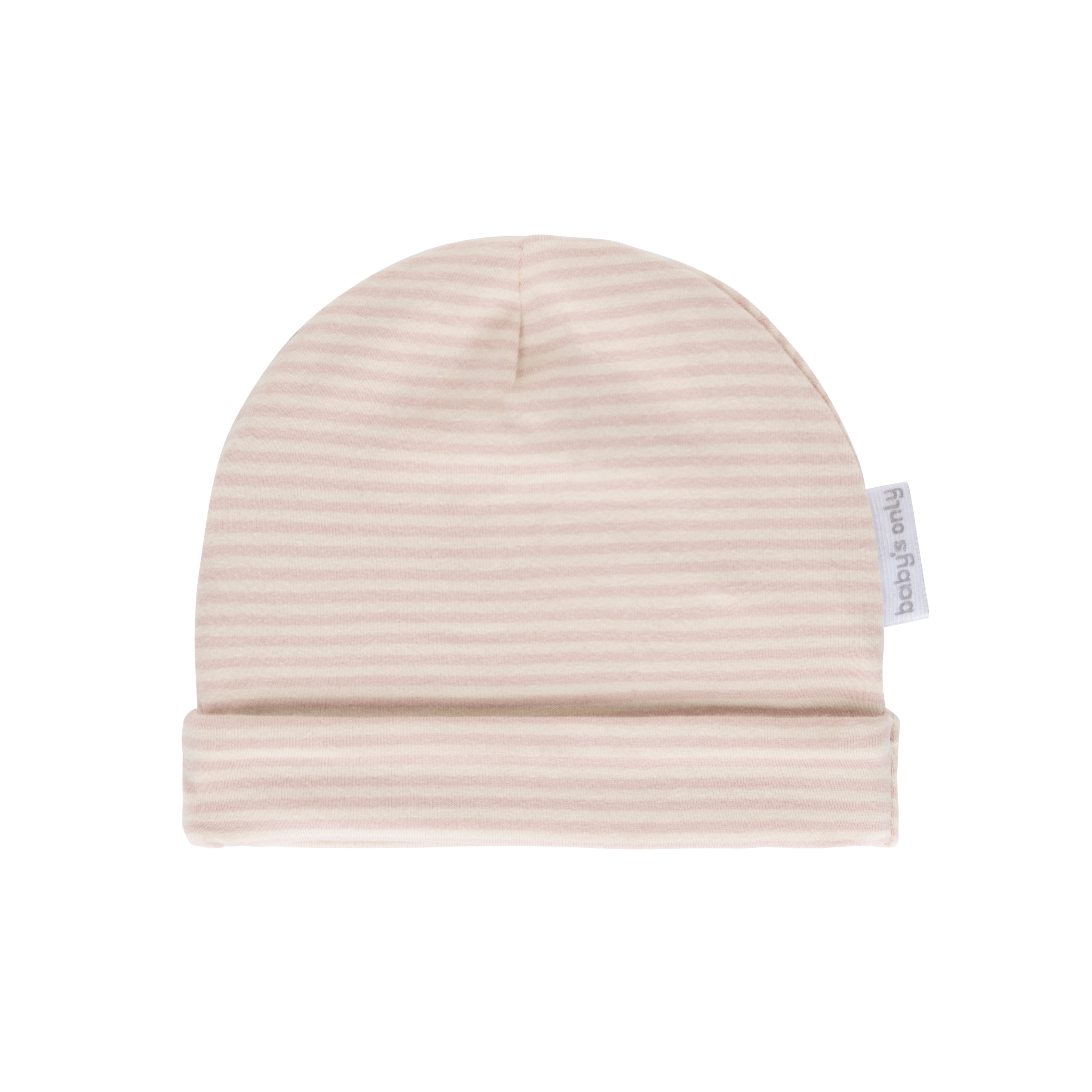 Mütze Stripe alt rosa - 0-3 Monate