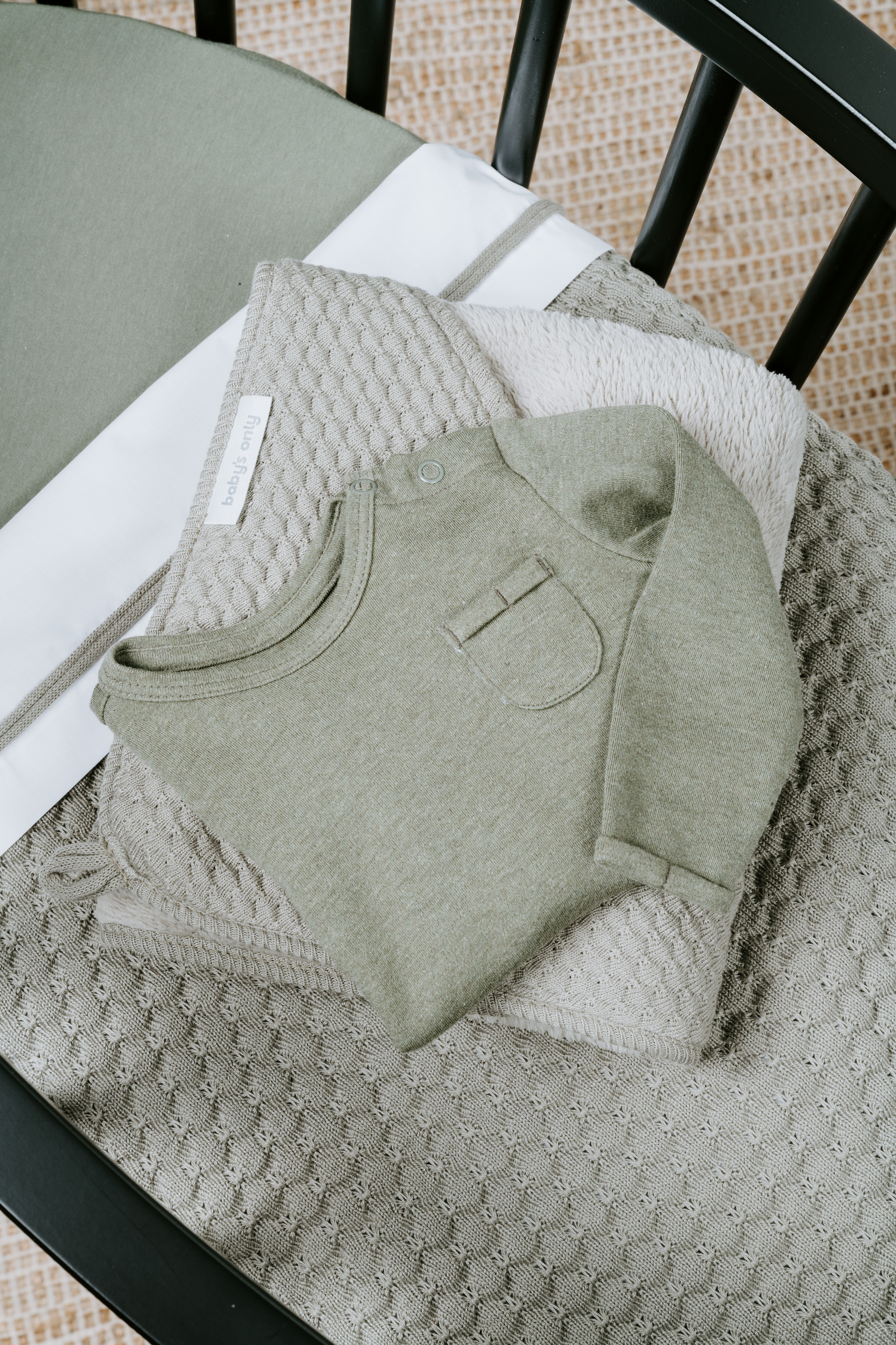 Baby Pullover Melange Warm Linen - 68