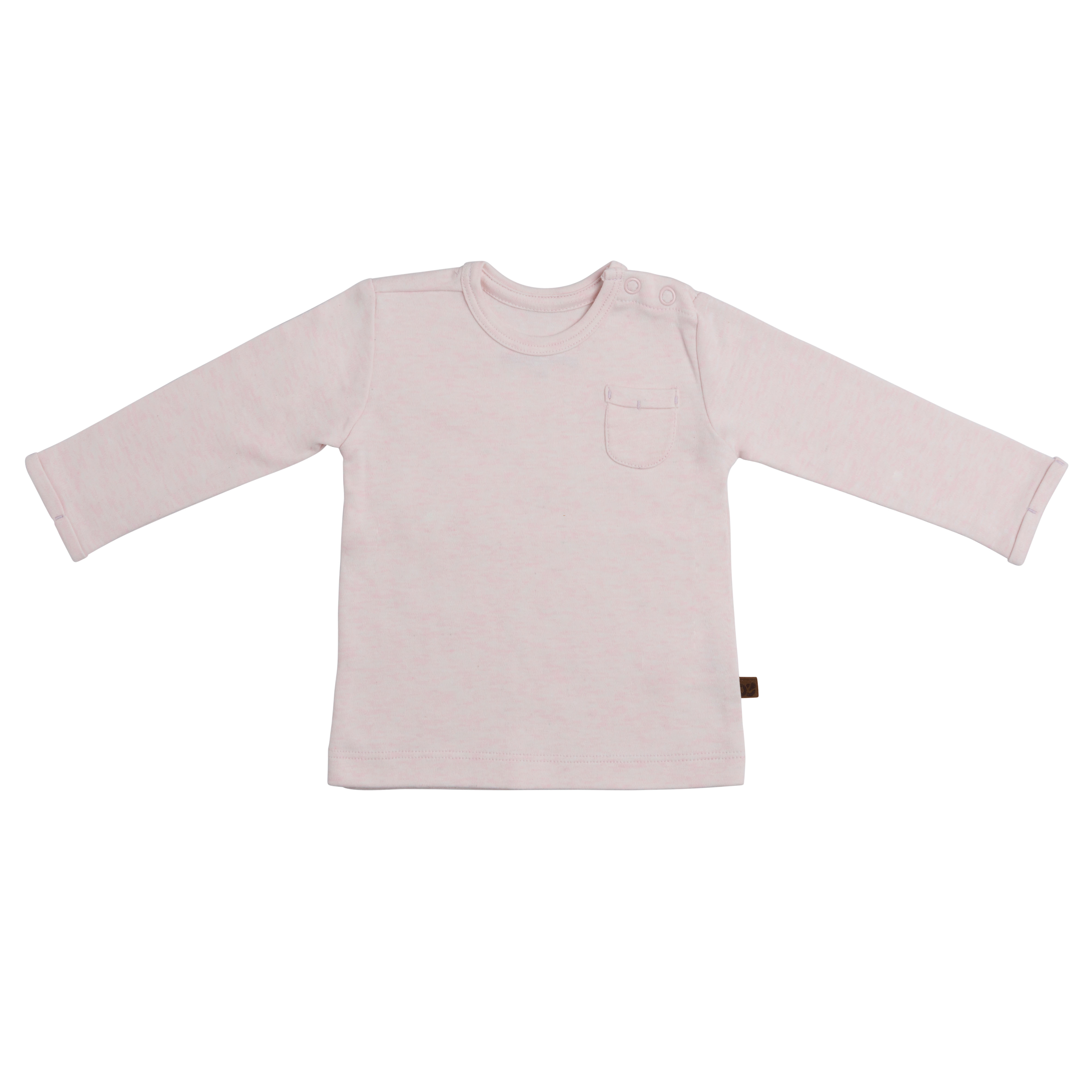 Baby Pullover Melange Klassisch Rosa - 68