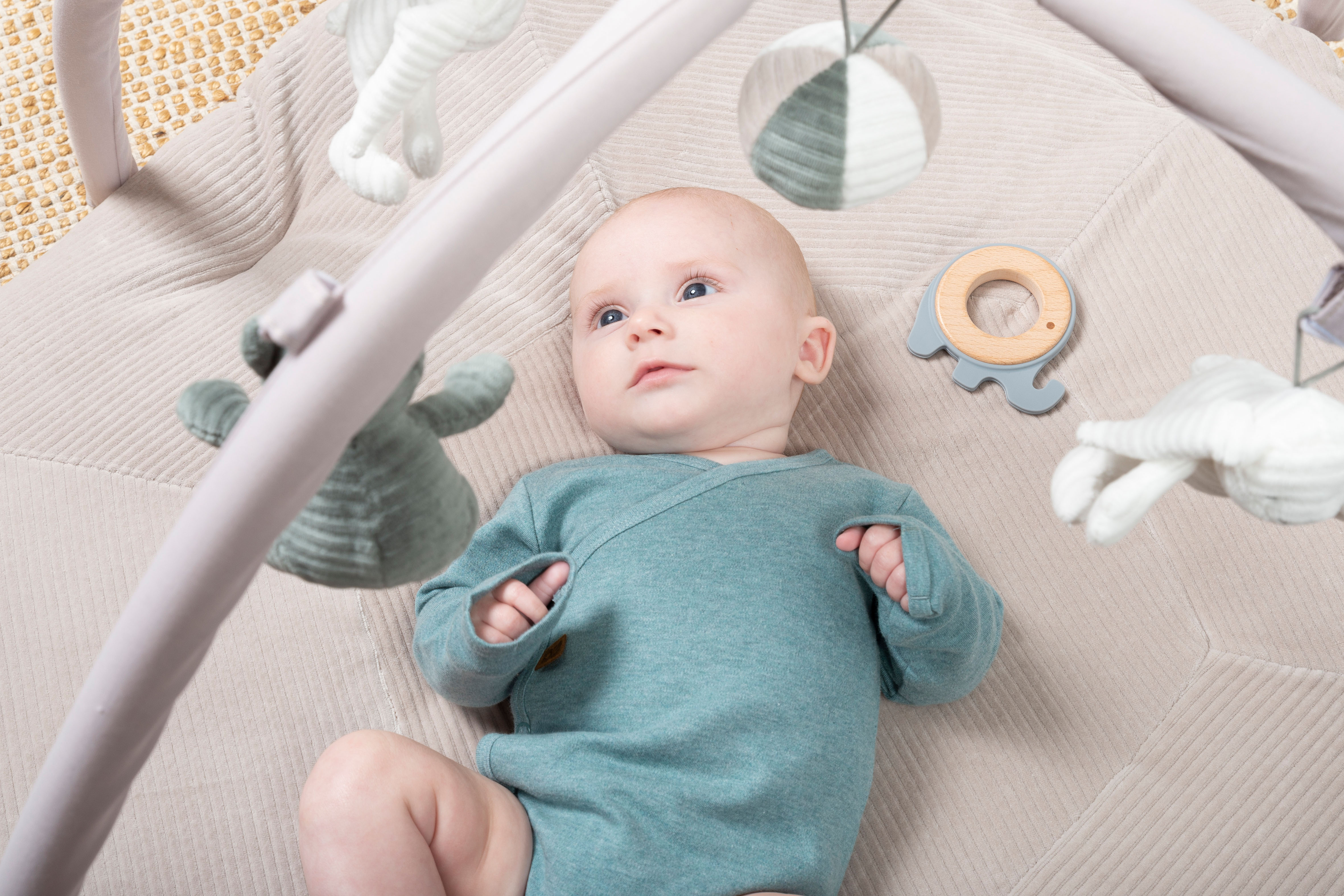 Baby Activity Spielbogen Sense Meergrün/Kieselgrau/Weiß