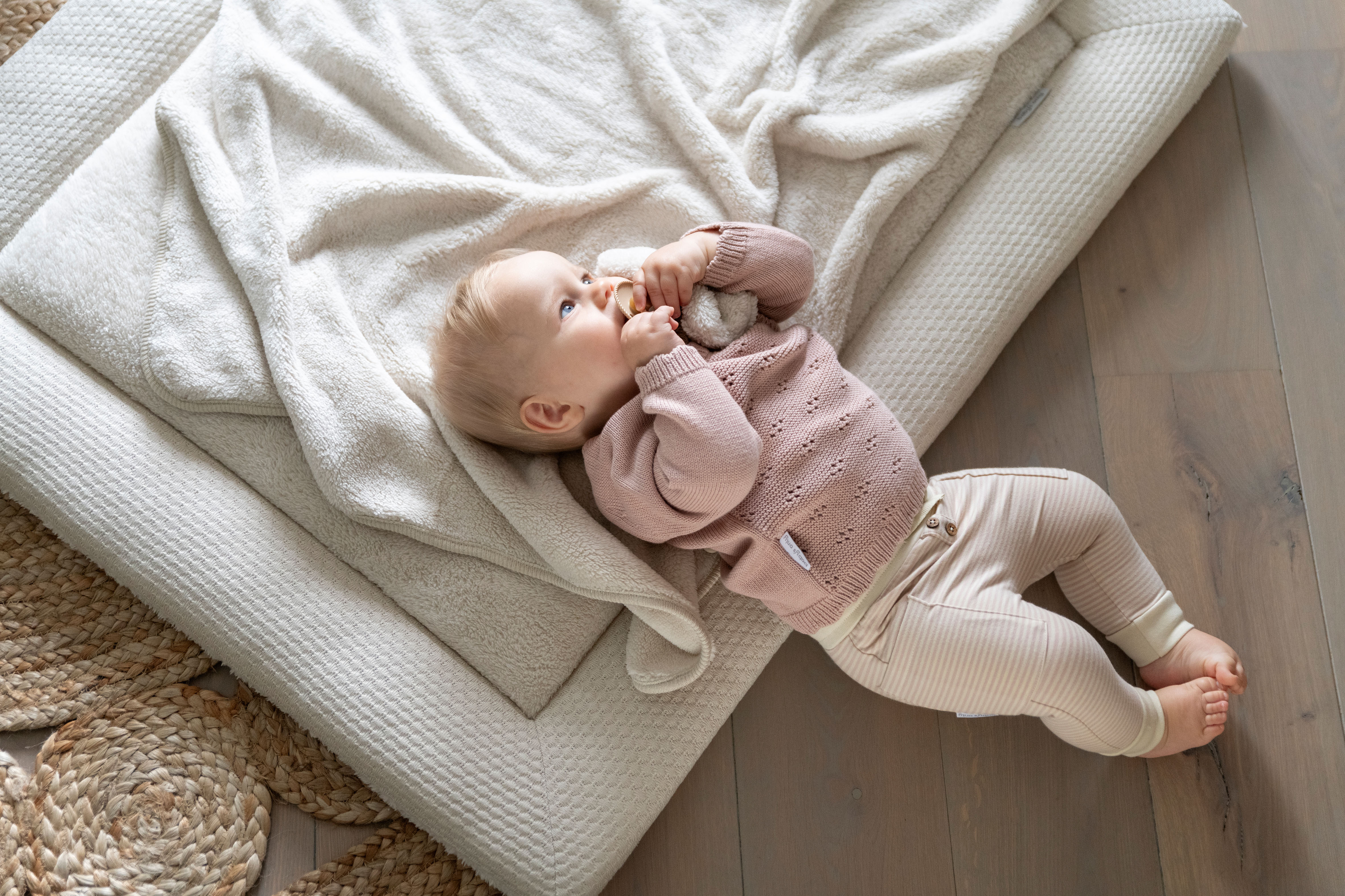Baby Pullover Flora Alt Rosa - 62