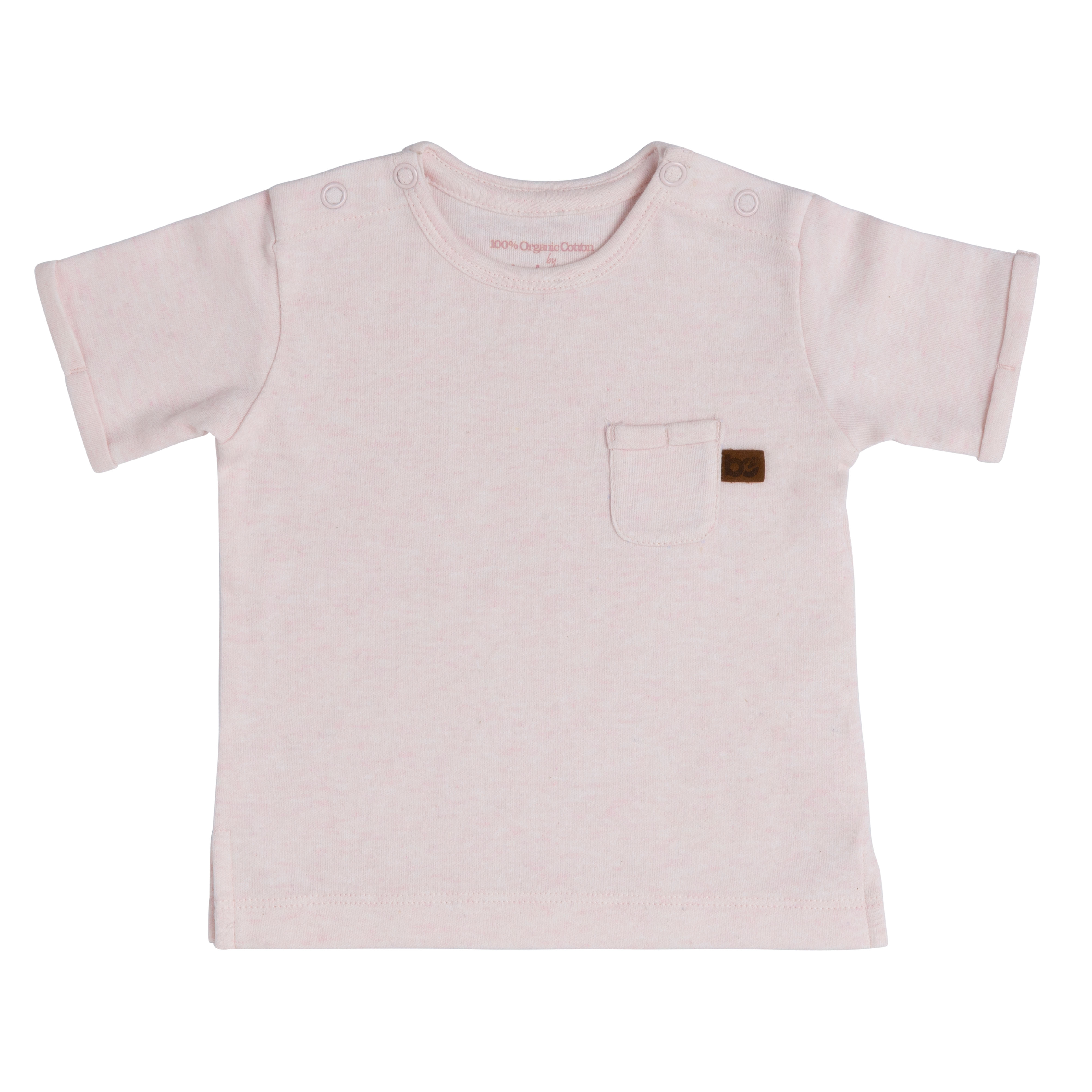 T-Shirt Melange Klassisch Rosa - 68