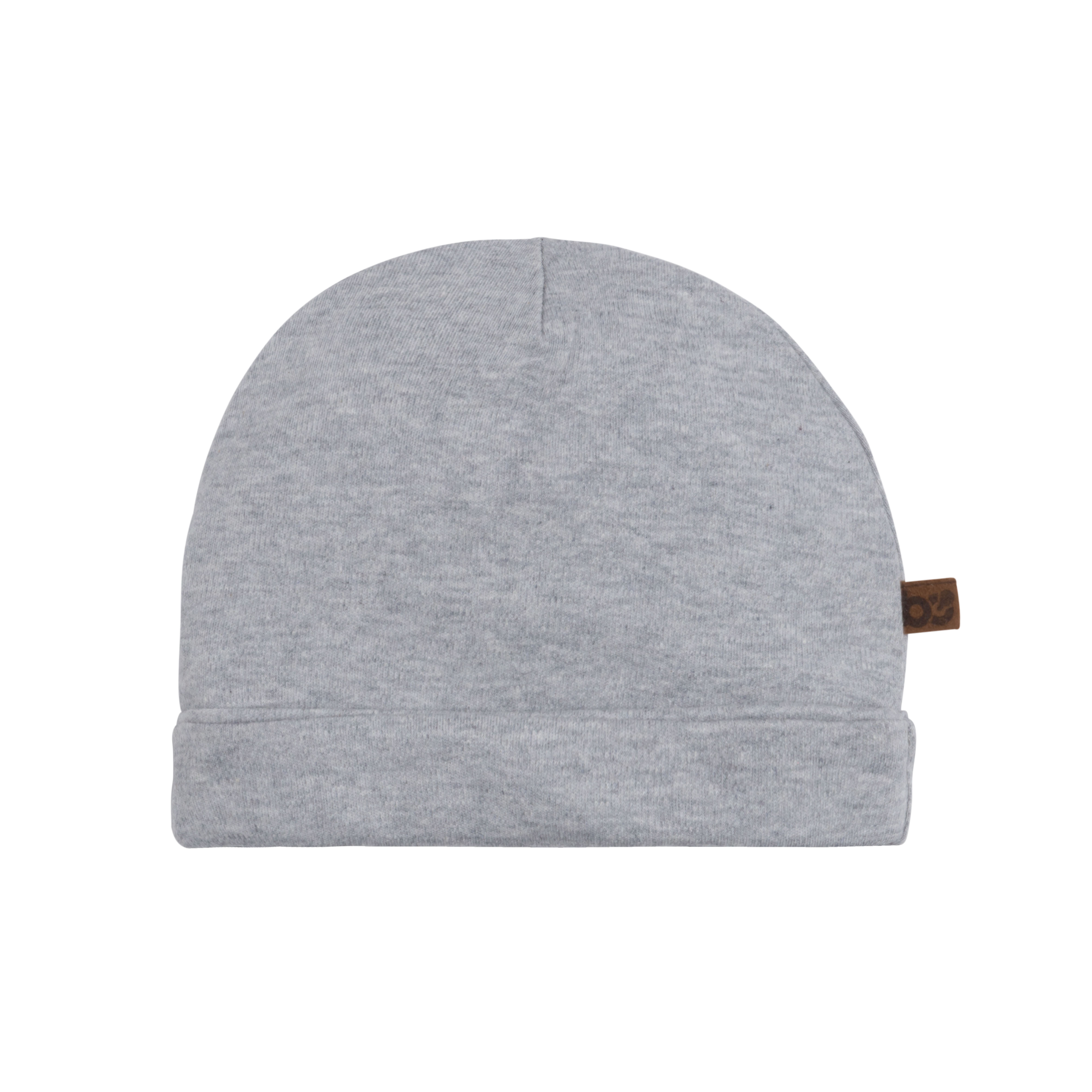 Mütze Melange Grau - 0-3 Monate